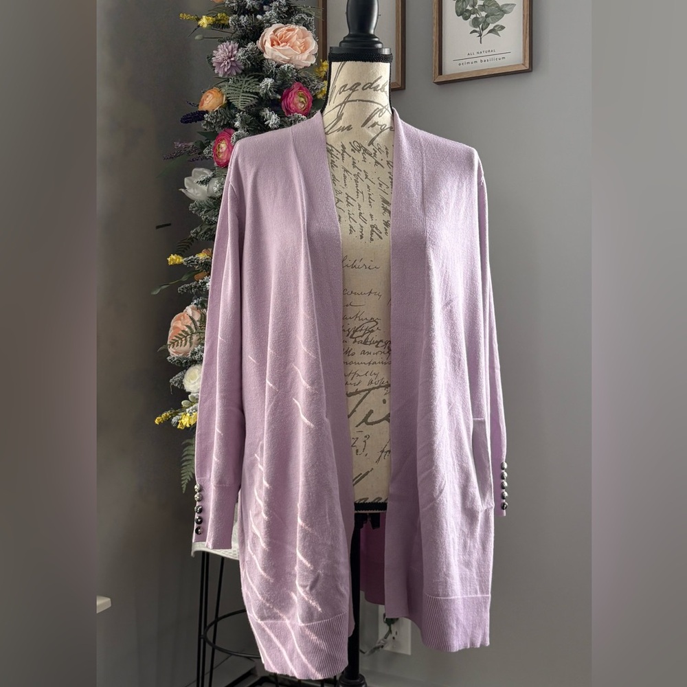 CJ Banks women’s pink cardigan